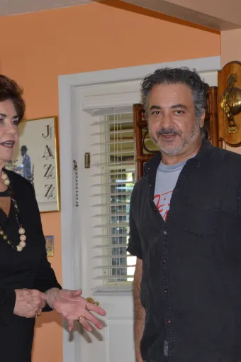 Anna and Film Producer Andy Papadopoulos