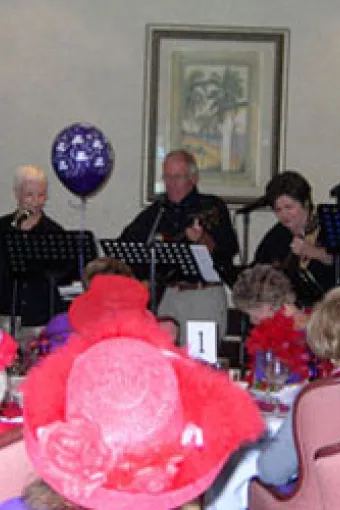 Red Hat Luncheon - Salty Dog folk group singing Ballad