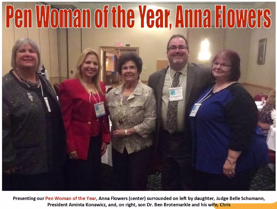 Pen Woman of the Year, 2015